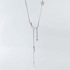 925 Sterling Silver Star Necklace S925 Silver - As Shown In Figure - One Size