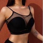 Fishnet Cropped Camisole Top