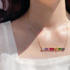Irregular Rhinestone Necklace Necklace - Multicolour - One Size
