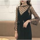 Tie-waist Strappy A-line Dress