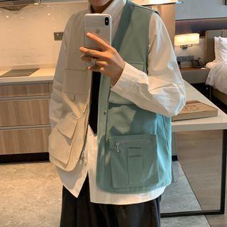Two-tone Pocket-front Vest