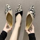 Animal Print Pointed Sandals
