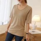 U-neck M Lange T-shirt