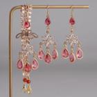 Rhinestone Agate Dangle Earring / Headpiece (various Designs)