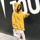 Inset Shirt Bear Hoodie