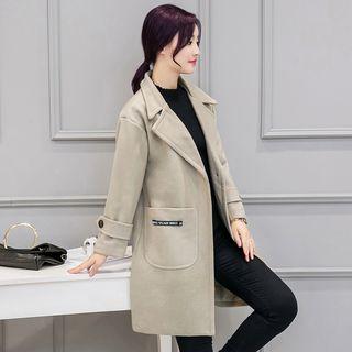 Tab-sleeve Wool Coat