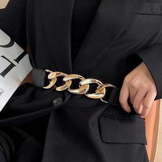 Chunky Chain Elastic Waist Belt