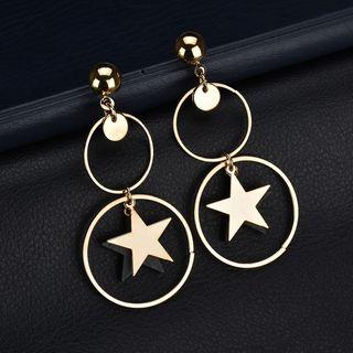 Star & Hoop Drop Earrings