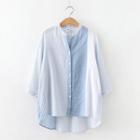 3/4-sleeve Print Tunic Shirt