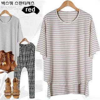 Dip-back Stripe T-shirt