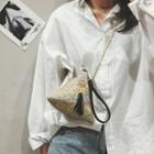 Patterned Triangle Handbag