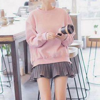 Set: Sweater + A-line Mini Skirt