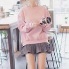 Set: Sweater + A-line Mini Skirt