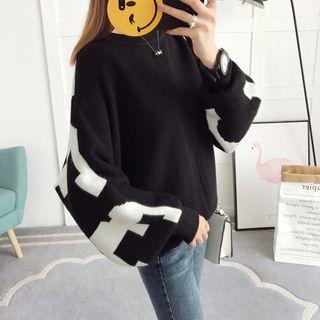 Lettering Oversized Sweater