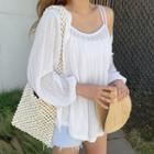 Open Cardigan & Swing Cami Coverup Set