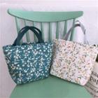 Floral Print Cotton Lunch Bag