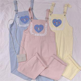 Heart Applique Jumper Pants