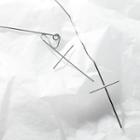 925 Sterling Silver Cross Drop Earring 1 Pair - Silver - One Size