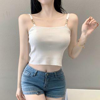 Metal Chain Knit Camisole Top