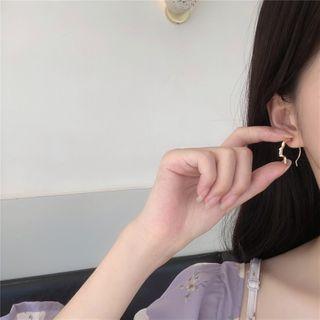 Alloy Face Silhouette Earring 1 Pair - Ear Studs - One Size