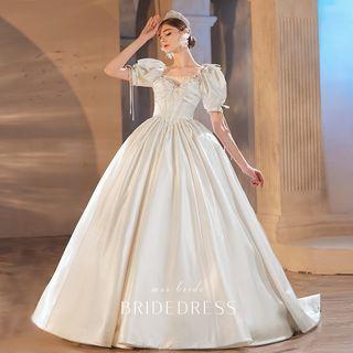Puff-sleeve Wedding Gown (various Designs)