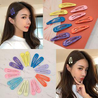 Color Snap Hair Barrette (set Of 2) Blue - One Size