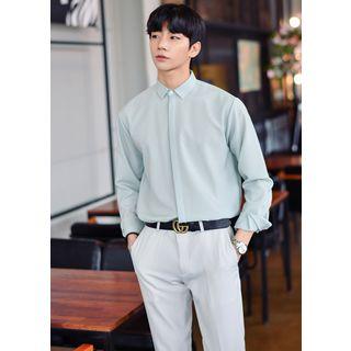 Fly-front Sleek Shirt
