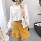 Bell 3/4-sleeve Blouse