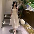 Short-sleeve Square Neck A-line Dress (various Designs)