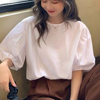 Puff-sleeve Short-sleeve Shirt