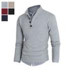 Mock-neck Long-sleeve Henley