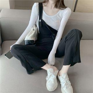 Long-sleeve Top / Boot-cut Jumper Pants