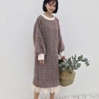 Melange Midi Pullover Dress