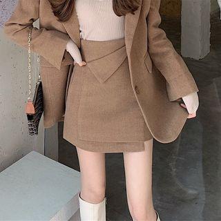 Wrap A-line Skirt / Knit Top