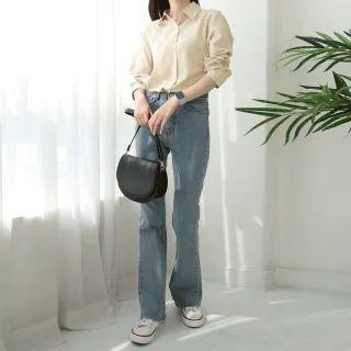Curve-hem Shirt In 14 Colors