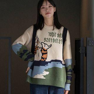 Tiger Jacquard Sweater