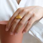 Alloy Open Ring Gold - Size 7