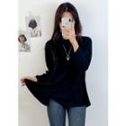 Tall Size Contrast-panel Long-sleeve T-shirt