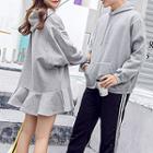 Couple Matching Plain Hoodie / Pullover Dress