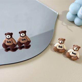 Bear Stud Earring/clip-on Earring