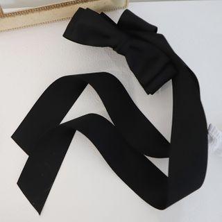 Ribbon Hair Clamp Black - One Size