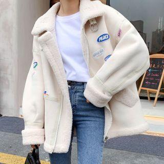 Lettering Jacket White - One Size