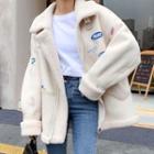 Lettering Jacket White - One Size