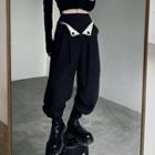 Low-rise Mock Two Piece Harem Pants