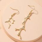 Branches Alloy Dangle Earring Gold - One Size