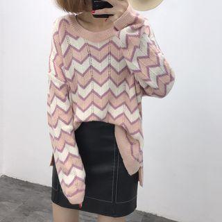Wavy Strap Sweater