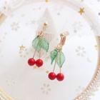 Resin Cherry Dangle Earring 1 Pair - Red - One Size