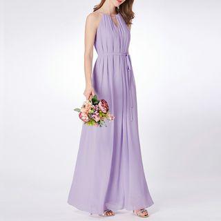 Sleeveless Maxi A-line Party Dress