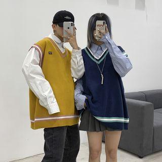Couple Loose-fit Knit Vest