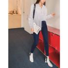 Plus Size Pocket-patch Cotton Shirt